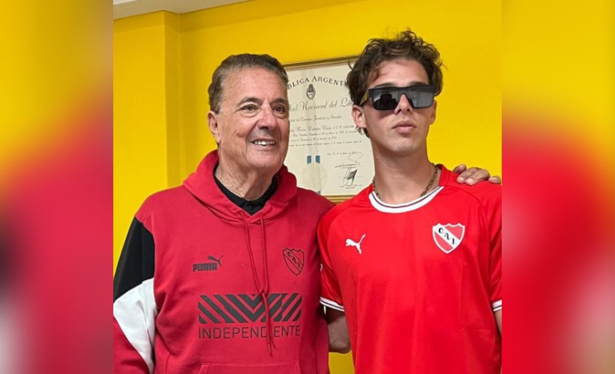 Santiago Maratea, influencer seguidor de Independiente de Avellaneda.