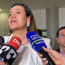Ministra de Salud y Protección Social, Carolina Corcho, a la salida del debate de control político en el Congreso de la República.