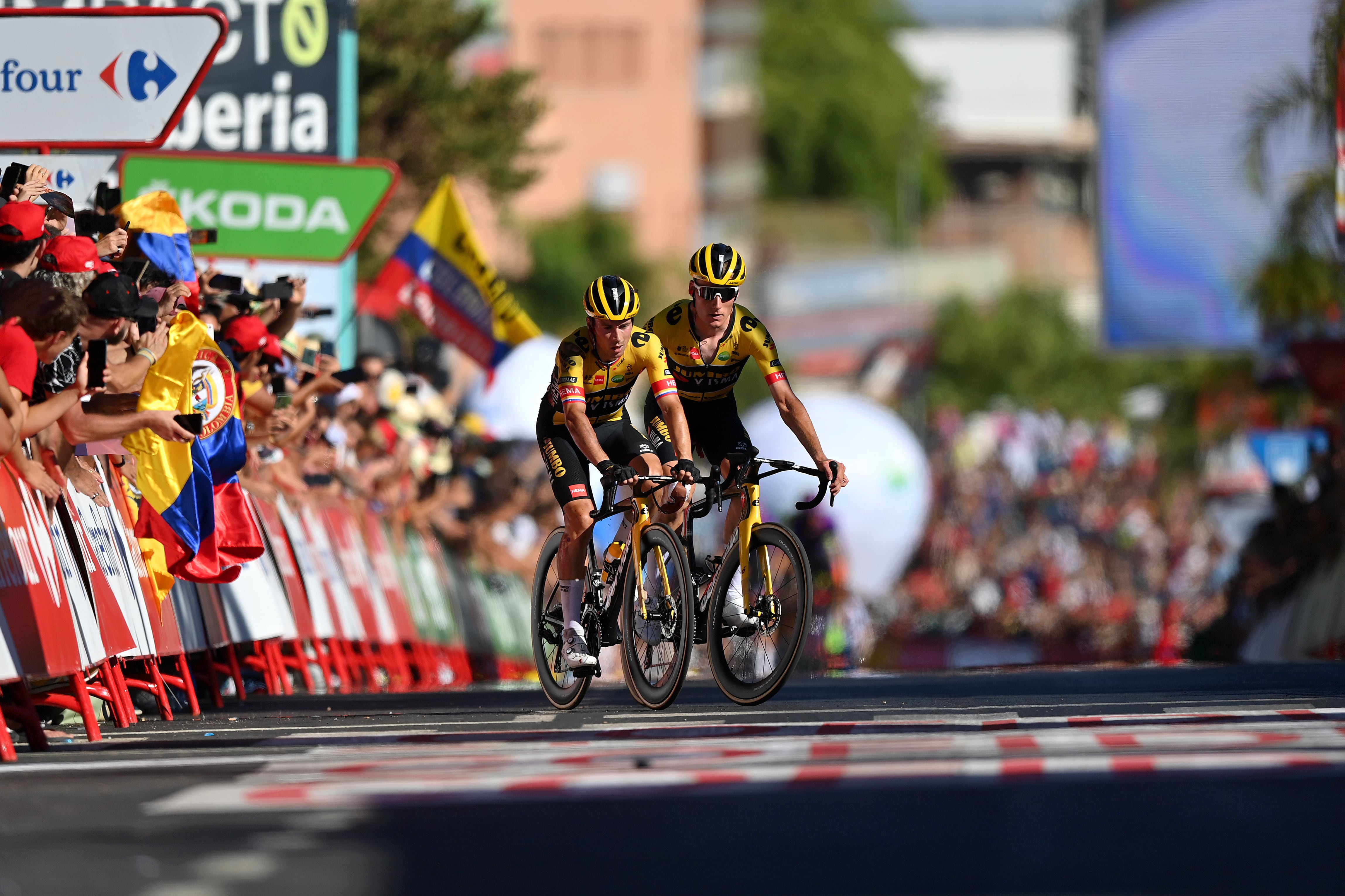 El esloveno sufrió fuerte caída en la etapa 16 de la Vuelta a España.