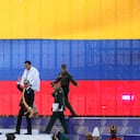 Abelardo De La Espriella, en el comienzo de la ceremonia que lo posesionó como el nuevo presidente de Colombia.