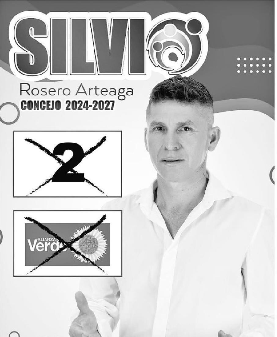 Concejal Silvio Rosero, asesinado el 9 de septiembre de 2023