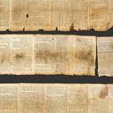 Reproducción fotográfica del Gran Rollo de Isaías, el mejor preservado de los rollos bíblicos encontrados en Qumrán.