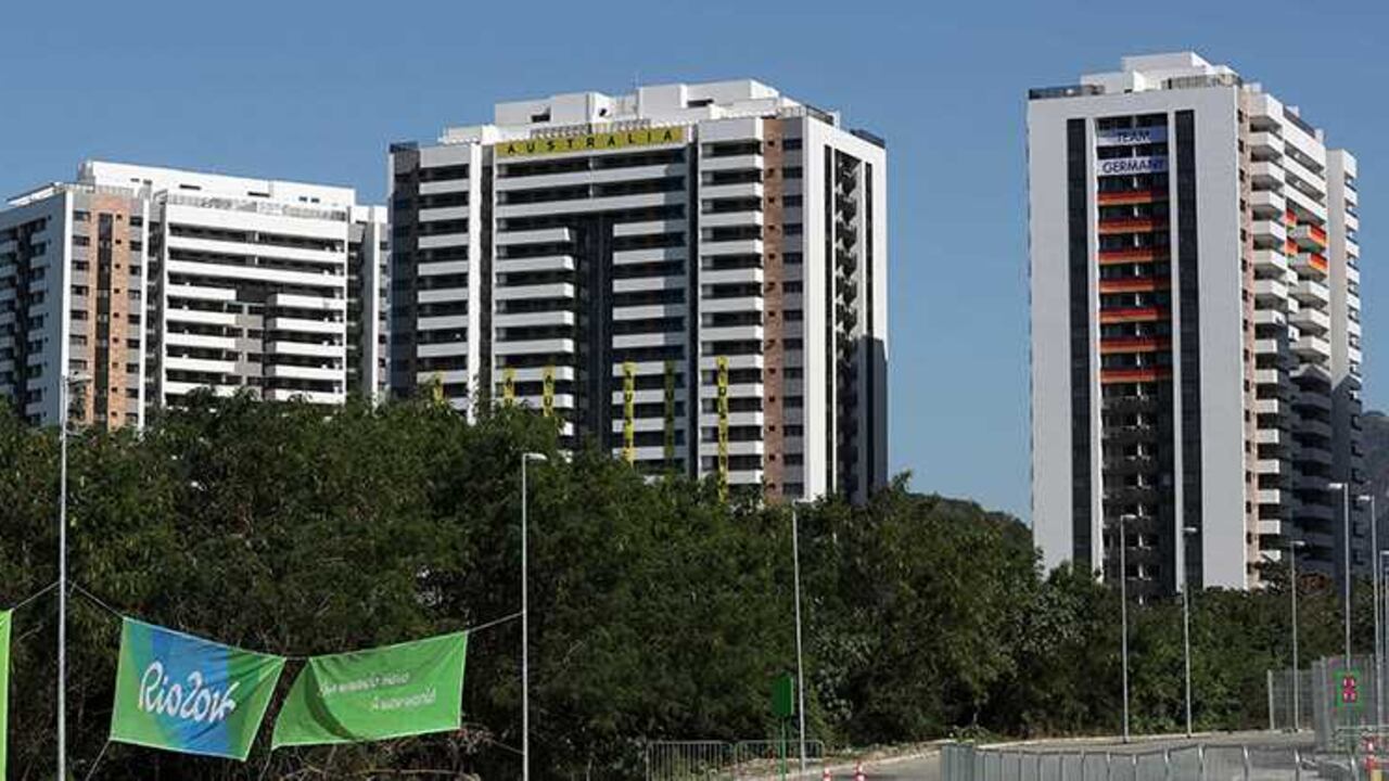 Fotografía de los edificios donde se alojarán los deportistas de Australia.