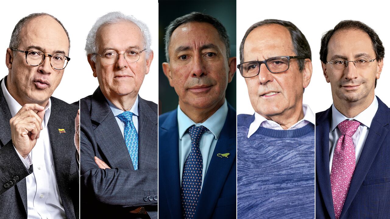 Juan Carlos Echeverry, José Antonio Ocampo, Ricardo Roa, Juan Camilo restrepo y José Manuel Restrepo.