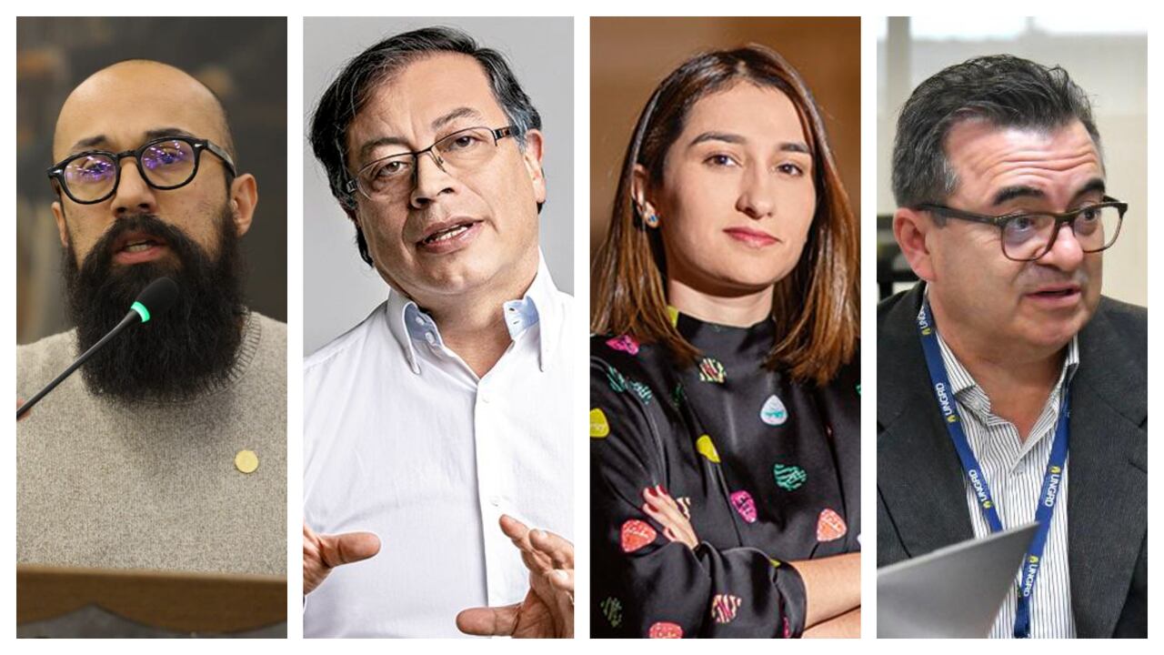 Carlos Carrillo, Gustavo Petro, Laura Sarabia y Olmedo López.