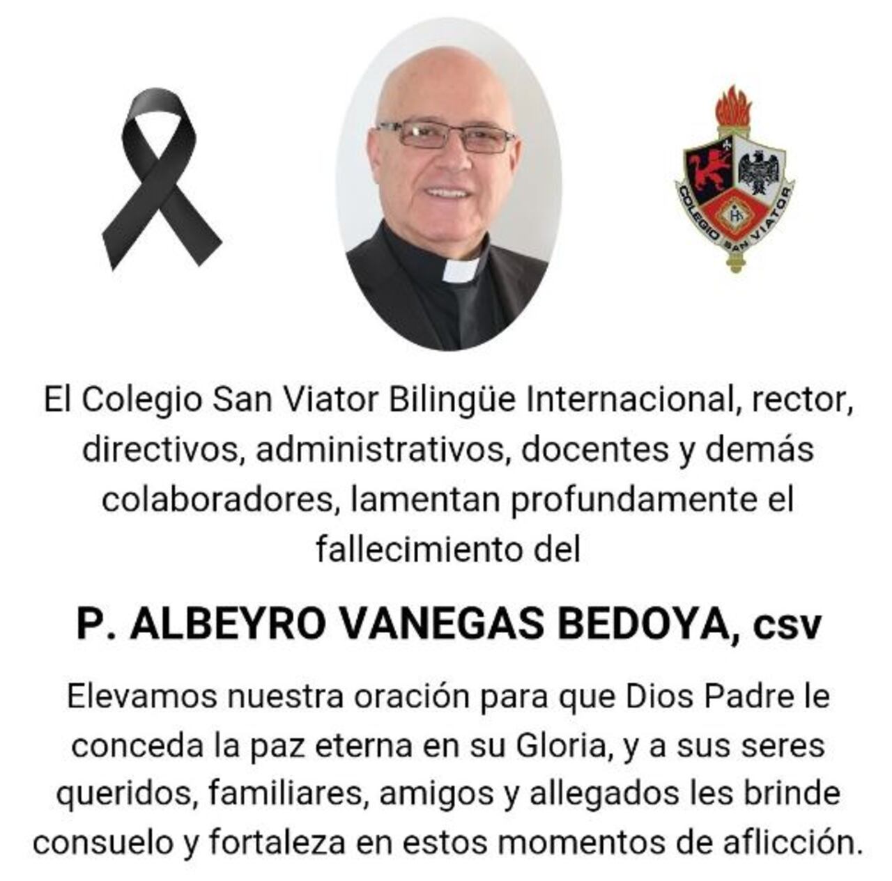 Falleció el padre Albeyro Vanegas