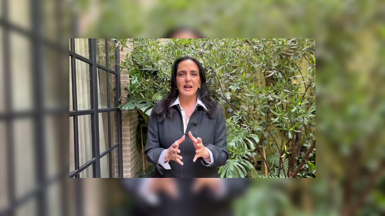 María Fernanda Cabal, congresista del Centro Democrático, en Bogotá