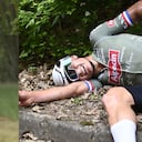 Mathieu Van Der Poel (Alpecin-Fénix) llegó al primera día de descanso como líder de la clasificación general