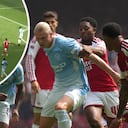 El marcador se abrió muy temprano entre Arsenal y Manchester City.