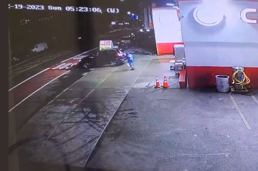 Segundos previos al choque