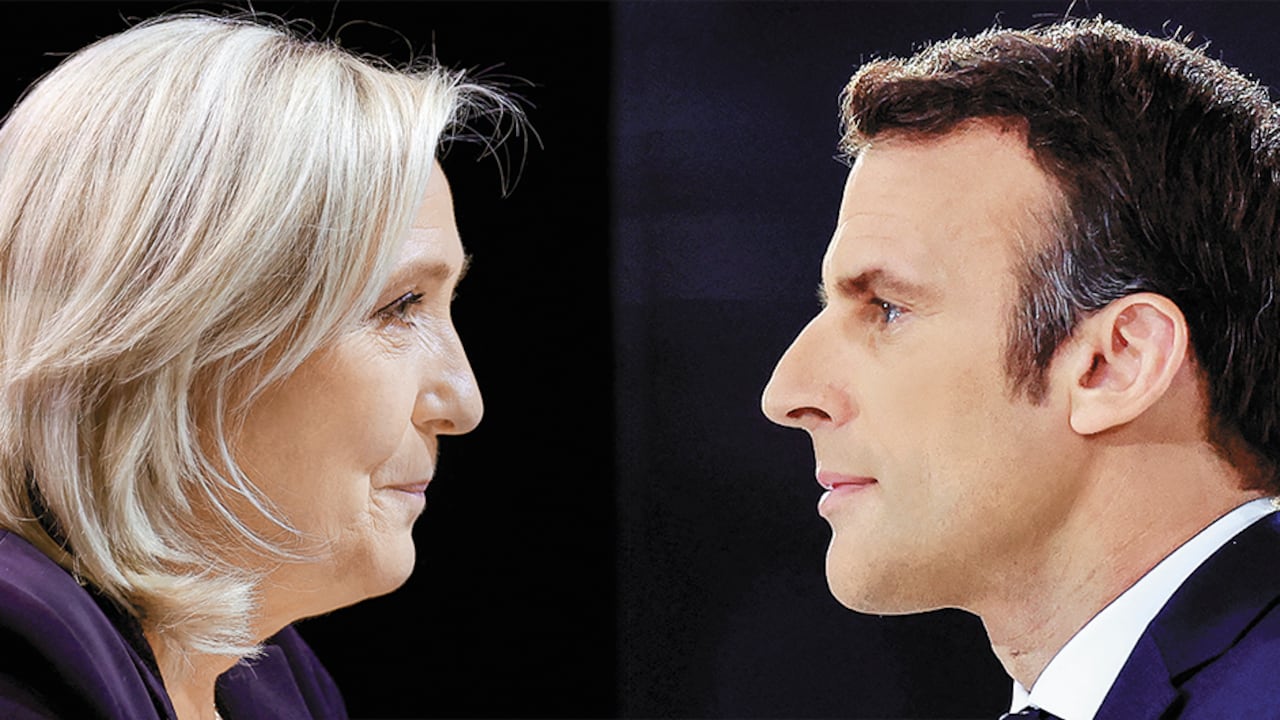Marine Le Pen y Emmanuel Macron se enfrentarán nuevamente en una apretada segunda vuelta presidencial.