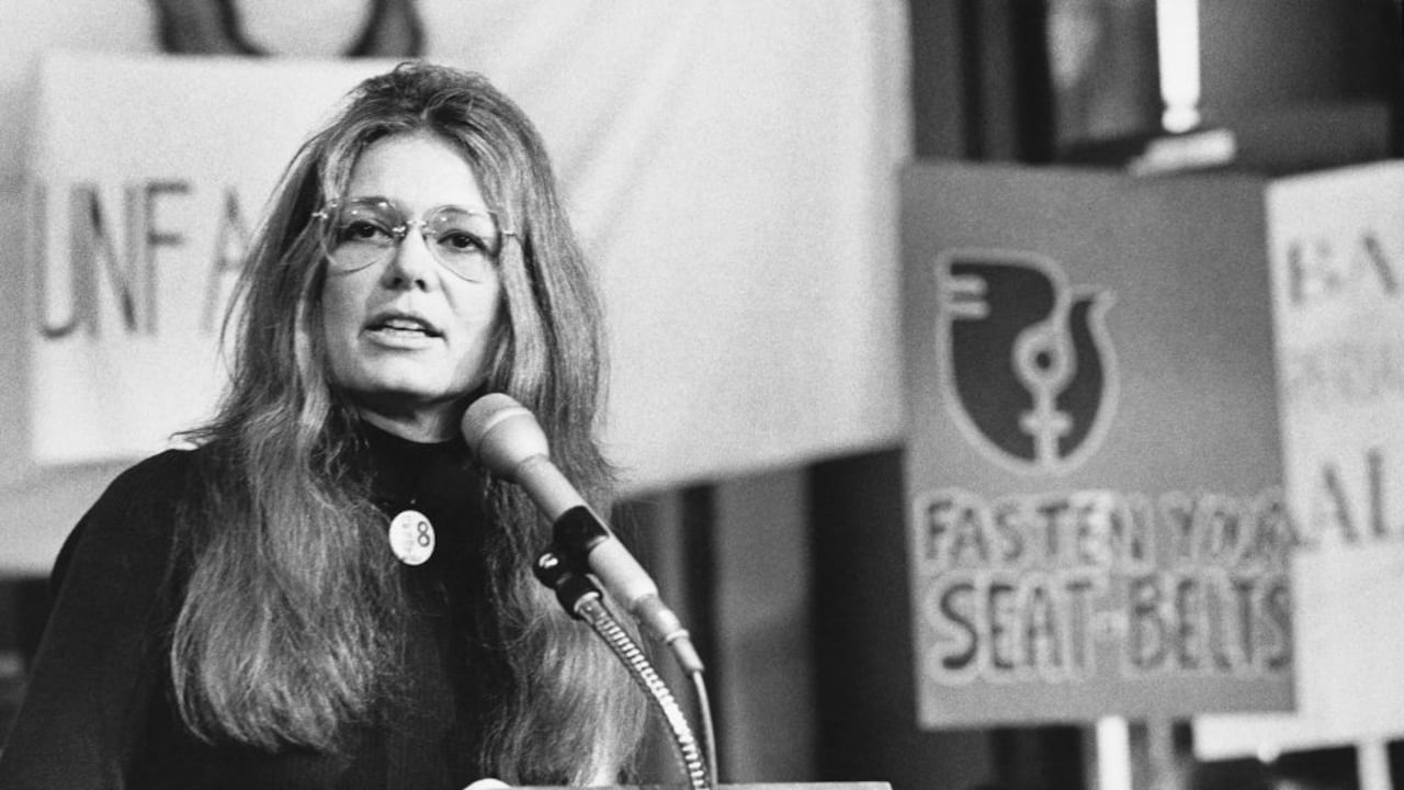 Gloria Steinem en Nueva York en 1978. (Photo by Bettye Lane/Photo Researchers History/Getty Images)