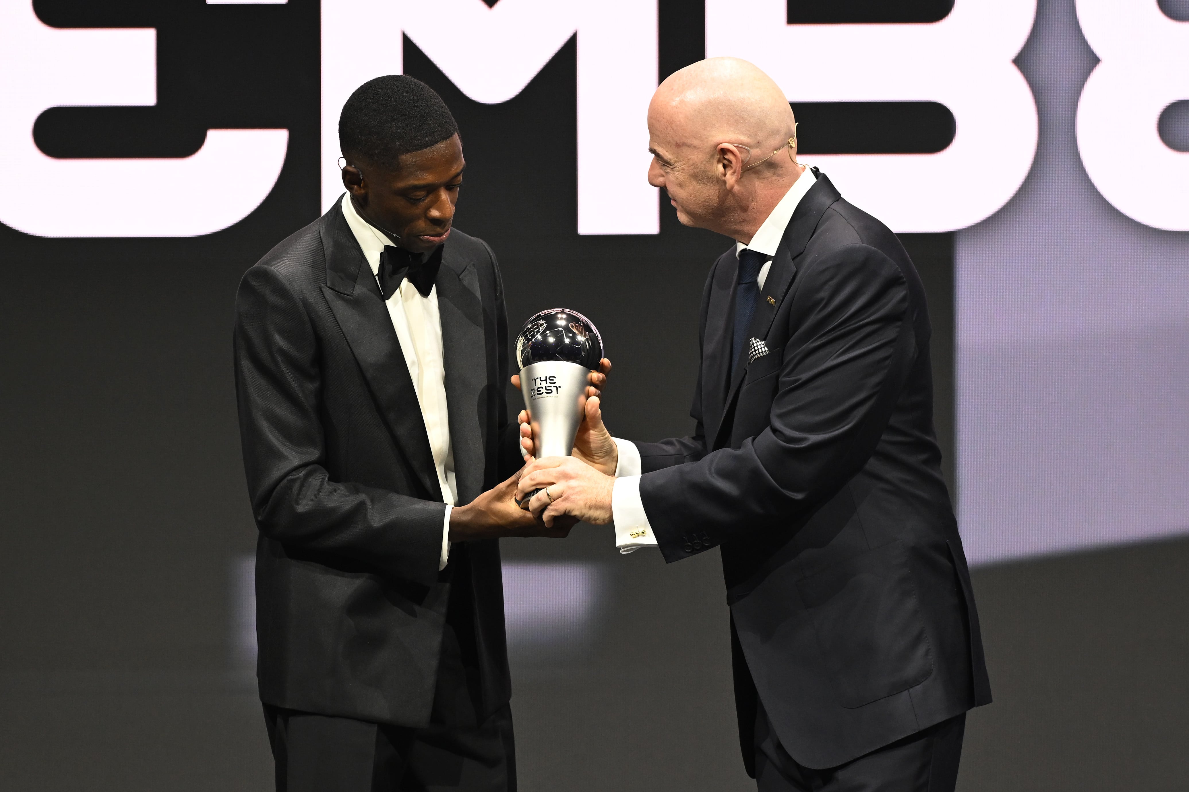 Ousmane Dembélé, ganador del premio The Best en 2025. Última edición desde su concepción en 2017.