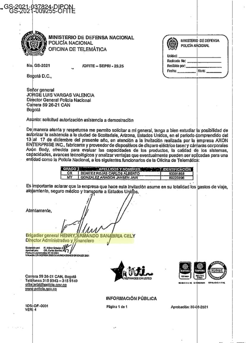 SEMANA conoció nuevas pruebas que demostrarían la presunta injerencia de altos mandos de la Policía en un multimillonario proyecto para dotar de bodycams a los uniformados de la institución.