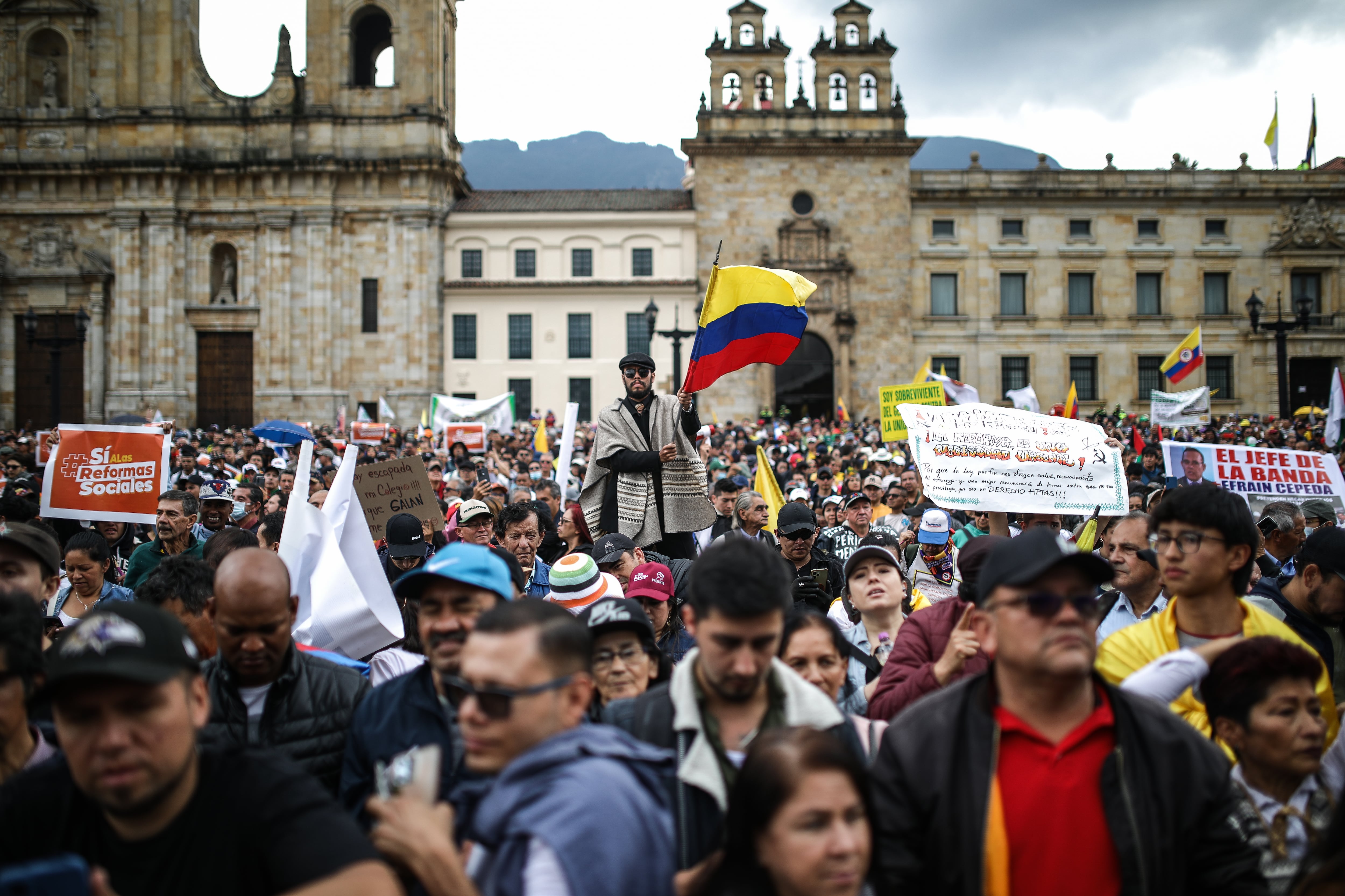 Marchas a favor de las reformas del gobierno del Presidente Gustavo Petro