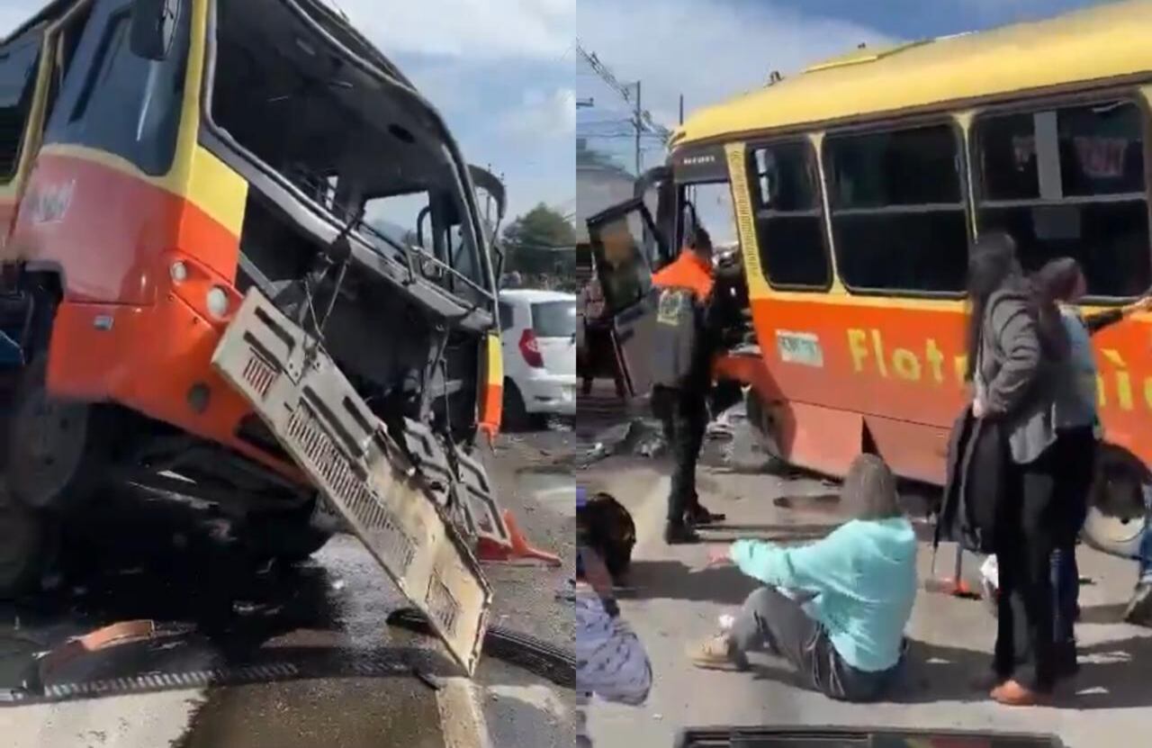 Trágico accidente en la vía Siberia - Cota