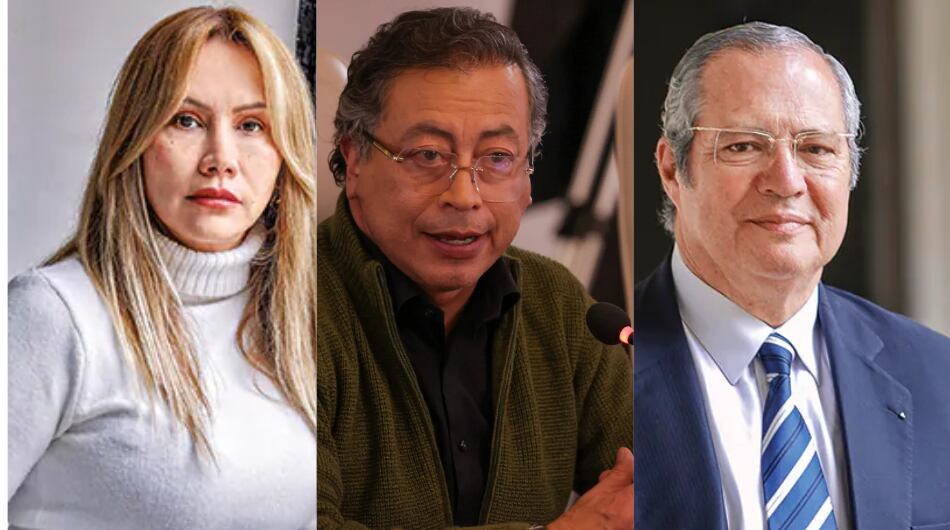 Sandra Ortiz, Gustavo Petro e Iván Name.