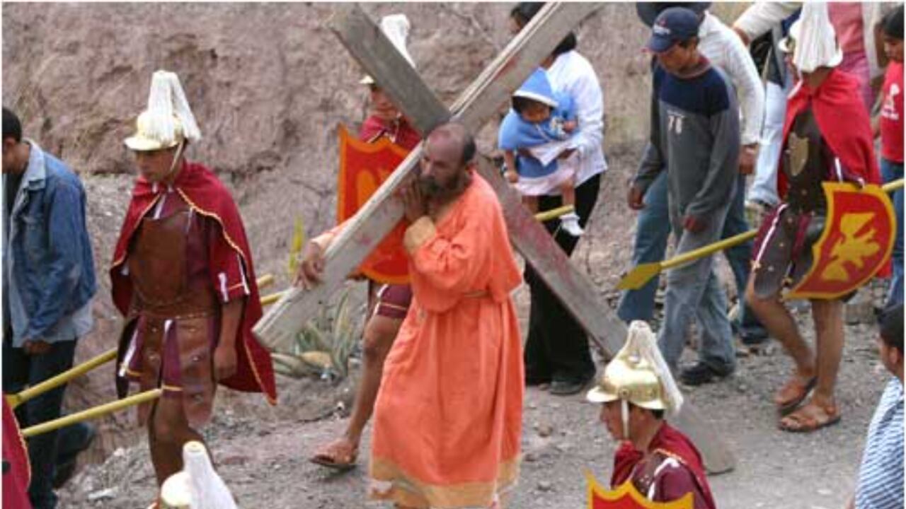Sáchica es uno de los municipios de Colombia en donde se celebra la Semana Santa en Vivo. Una experiencia para no perderse.