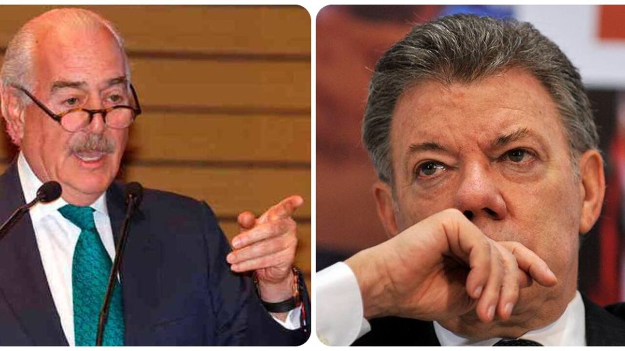 Andrés Pastrana y Juan Manuel Santos