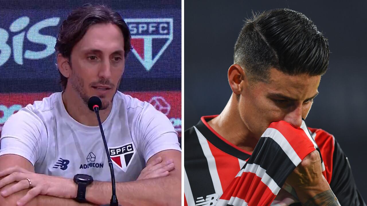 Zubeldía ha sido radical con la situación de James Rodríguez