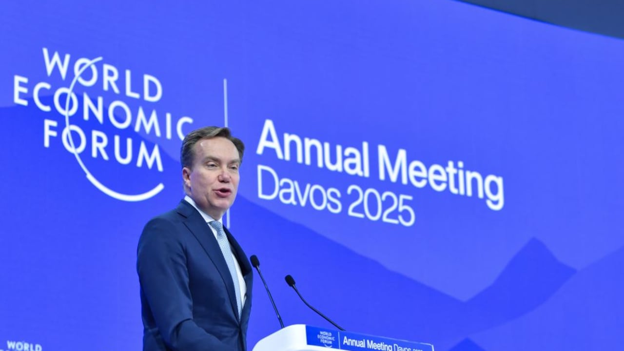 Foro Económico Mundial, presidente Borge Brende. (Photo by Lian Yi/Xinhua via Getty Images).