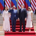 Marco Rubio con el presidente Abelardo De La Espriella, en la Sede Alterna de la Presidencia de la República en Barranquilla