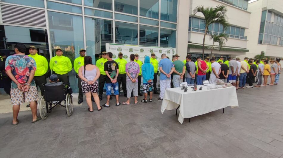 Redada contra la delincuencia en Cali.