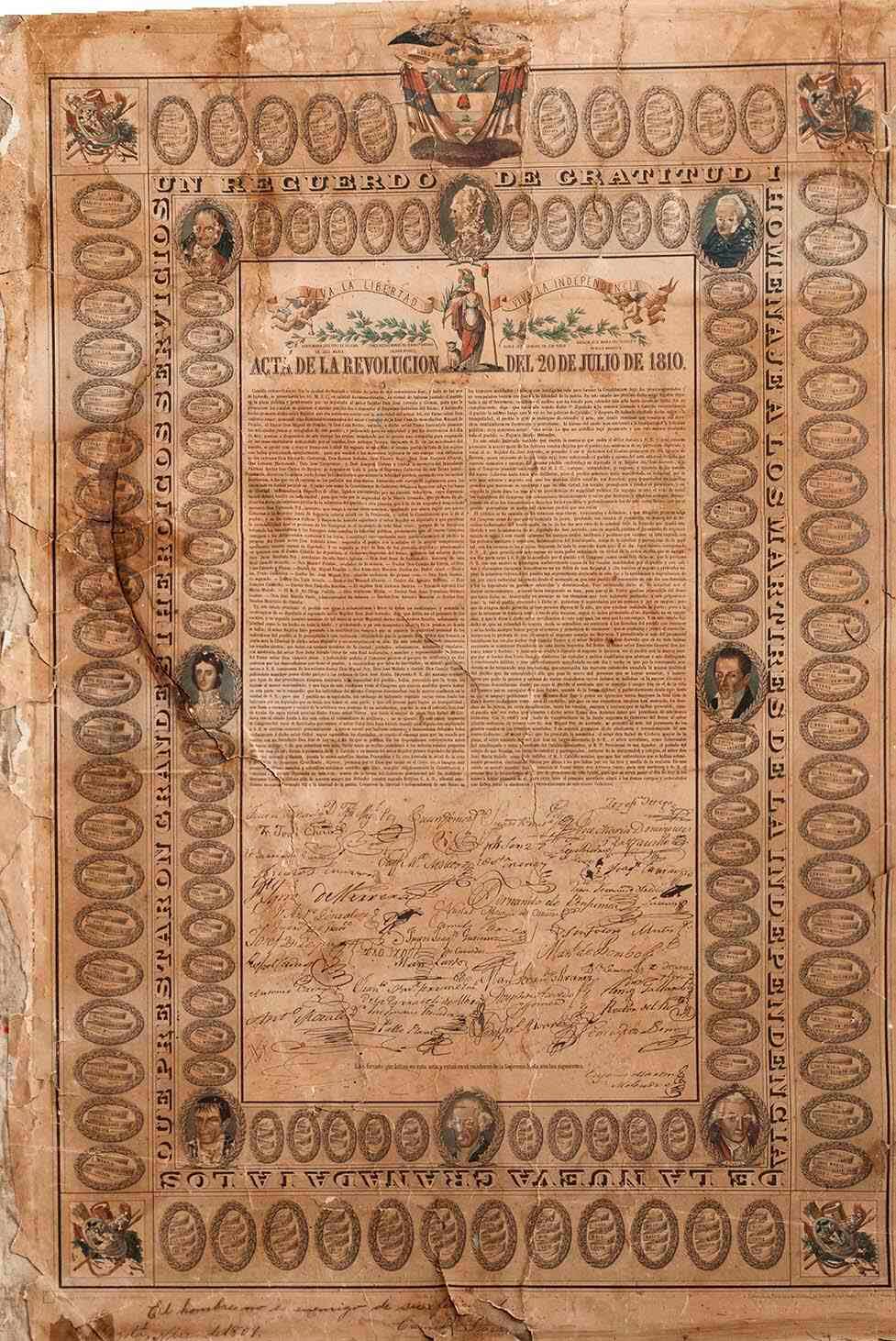 Entrega del Acta de Revolucion