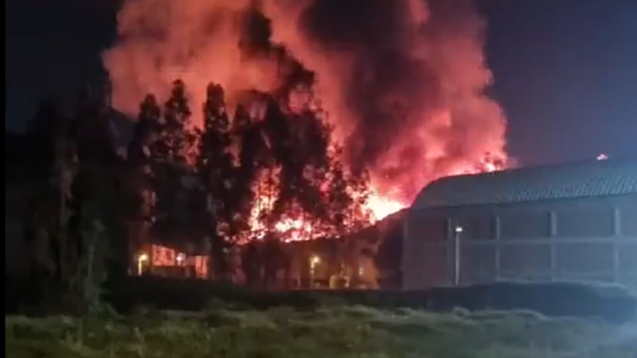 Incendio zona franca Tocancipá