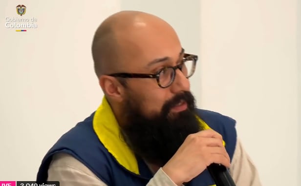 Carlos Carrillo, director de la UNGRD, en el consejo de ministros del 10 de febrero de 2026.