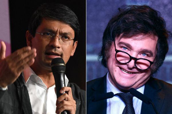 Camilo Romero y Javier Milei.