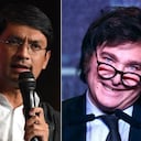 Camilo Romero y Javier Milei.