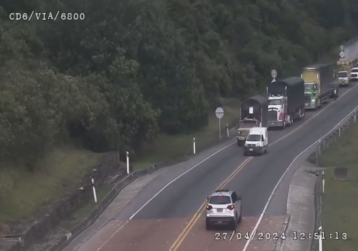 Imprudente en la vía Bogotá - Villavicencio.