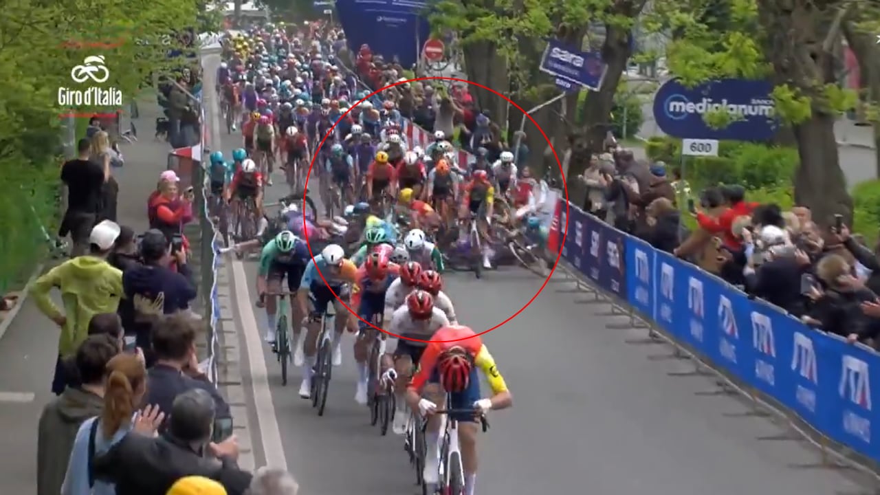 Primera caída del Giro de Italia 2026, en la etapa 1.