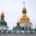 KIEV, UKRAINE JANUARY 19, 2022: A view of the Saint Sophia Cathedral in central Kiev; in the night of January 18, a fierce wind blew off a three-metre cross from a dome of the St. Sophia's Cathedral. Irina Yakovleva/TASS (Photo by Irina Yakovleva\TASS via Getty Images)