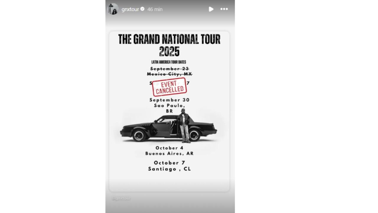 Cancelan concierto de Kendrick Lamar en Bogotá