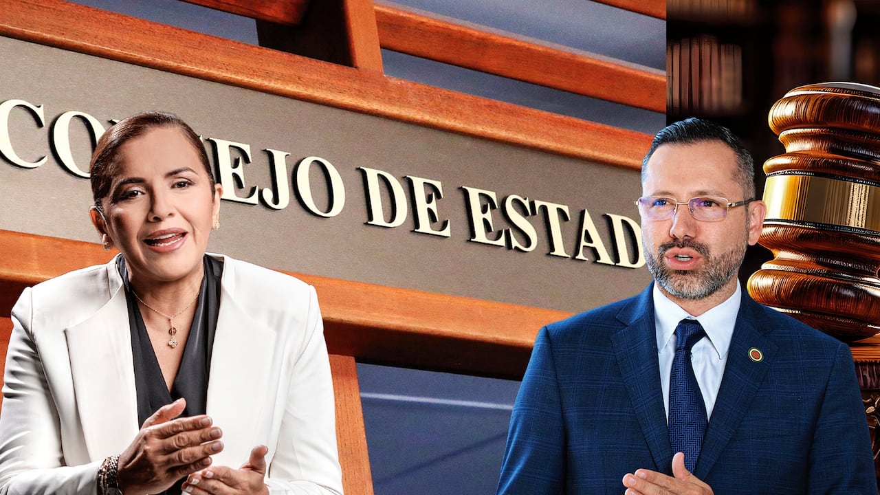 La gobernadora del Meta, Rafaela Cortés y el alcalde de Bucaramanga, Jaime Beltrán.