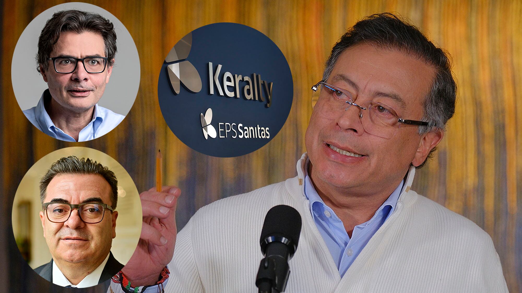 Gustavo Petro, Sanitas, Olmedo López, Alejandro Gaviria