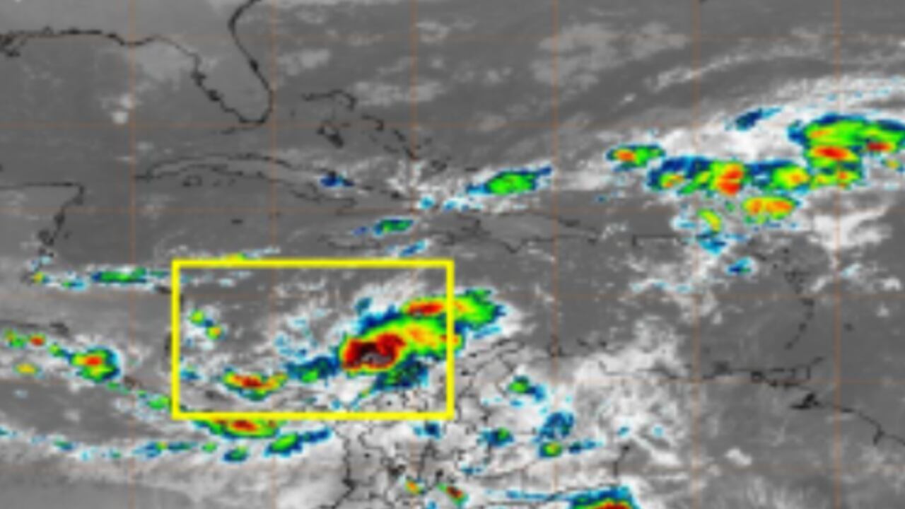 Perturbación tropical en el mar Caribe.