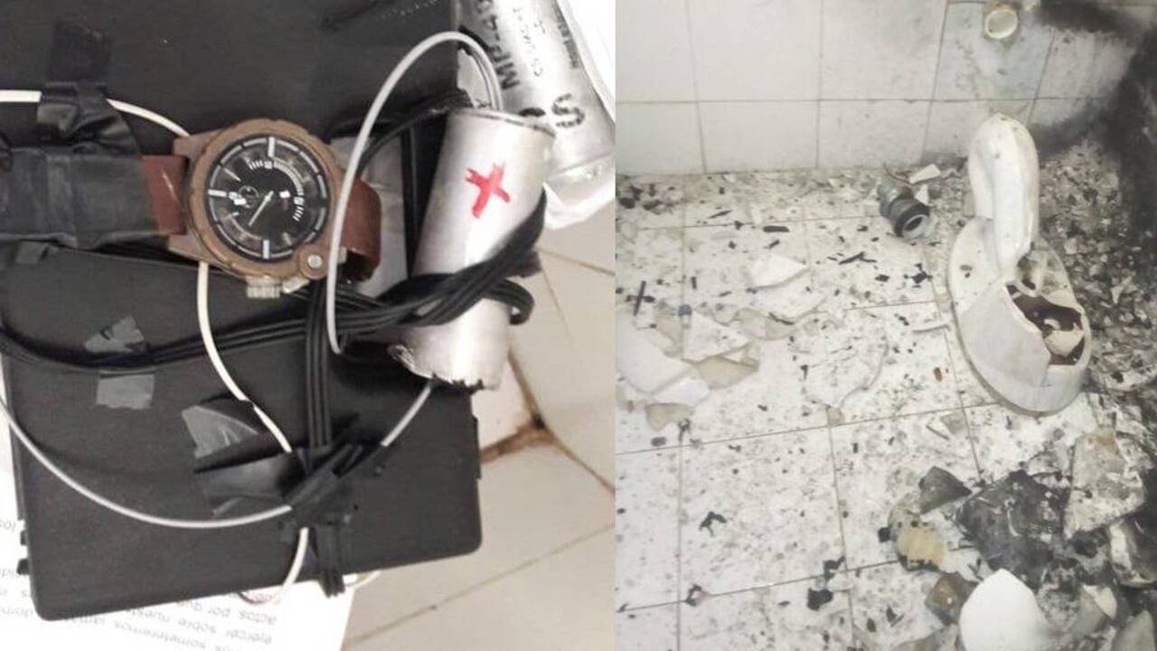 La detonación del artefacto se hizo de manera controlada por parte de la Policía de Antiexplosivos.