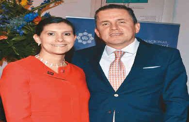 María Clara López y David Parra.