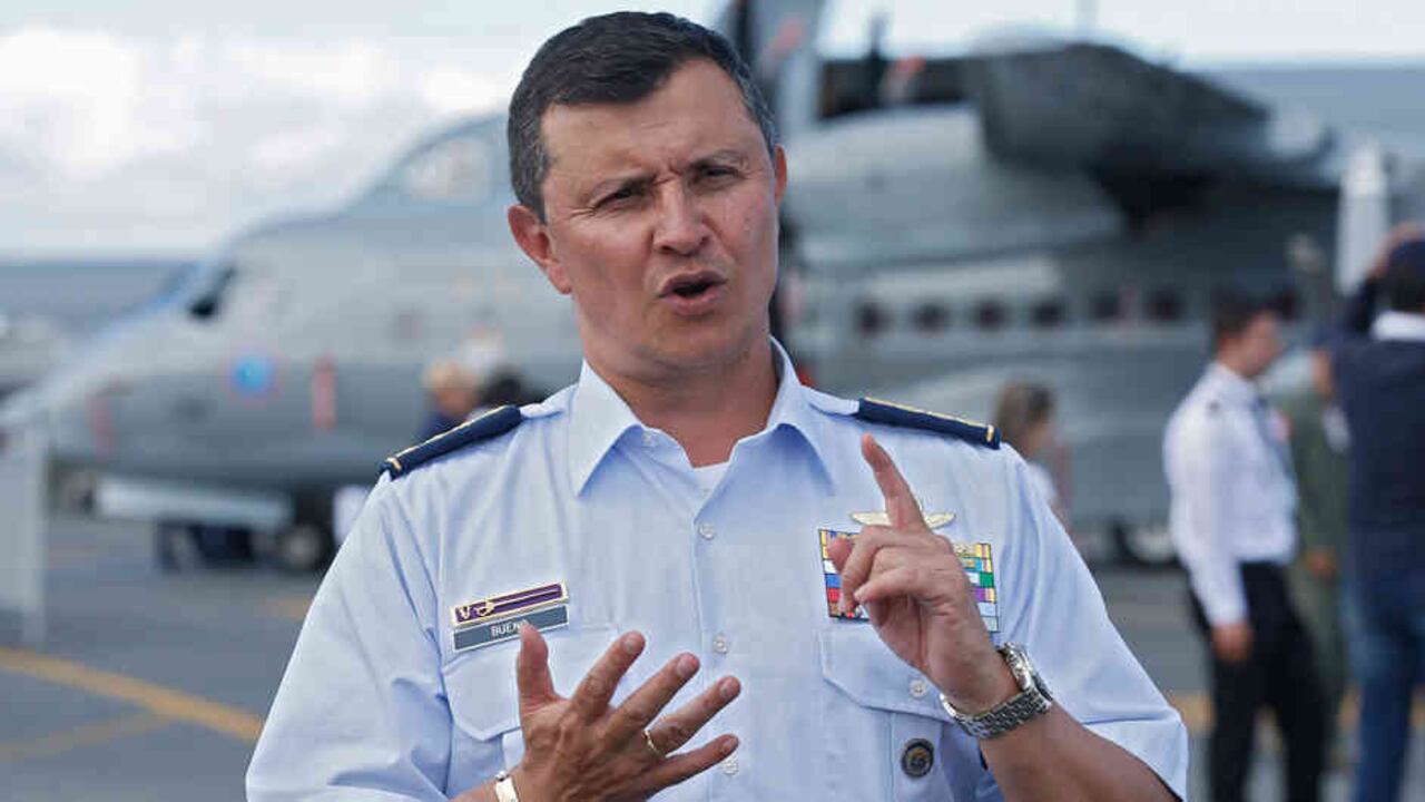 General Carlos Eduardo Bueno Vargas, comandante de la Fuerza Aérea Colombiana.