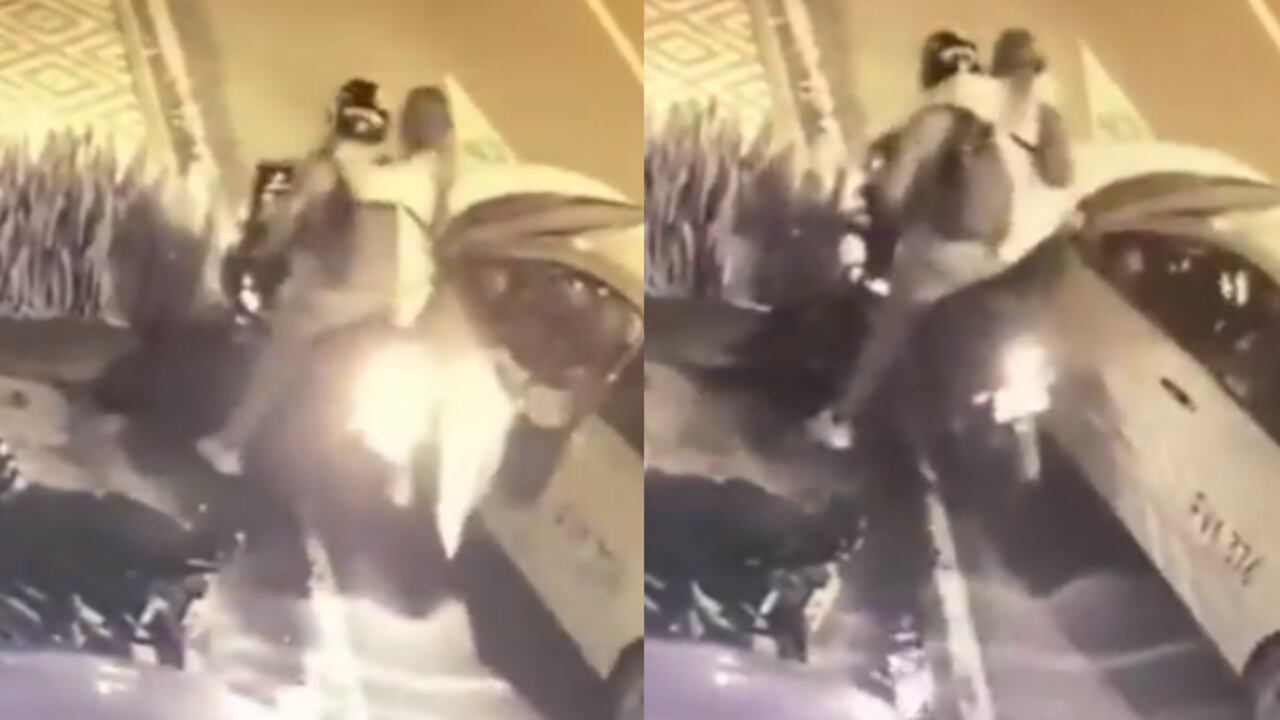 Mujer tomó del cuello a un ladrón en Medellín luego de arrebatarle el celular.