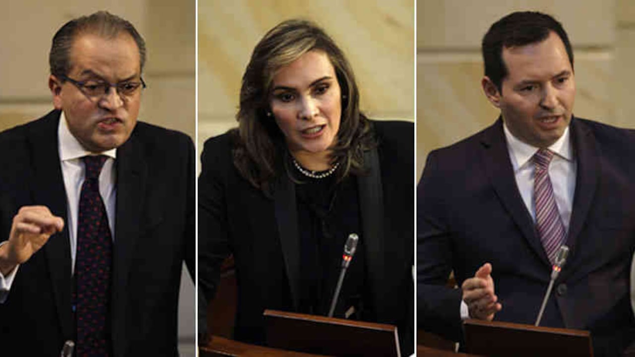 Fernando Carrillo, María Mercedes López y Jorge Fernando Perdomo.