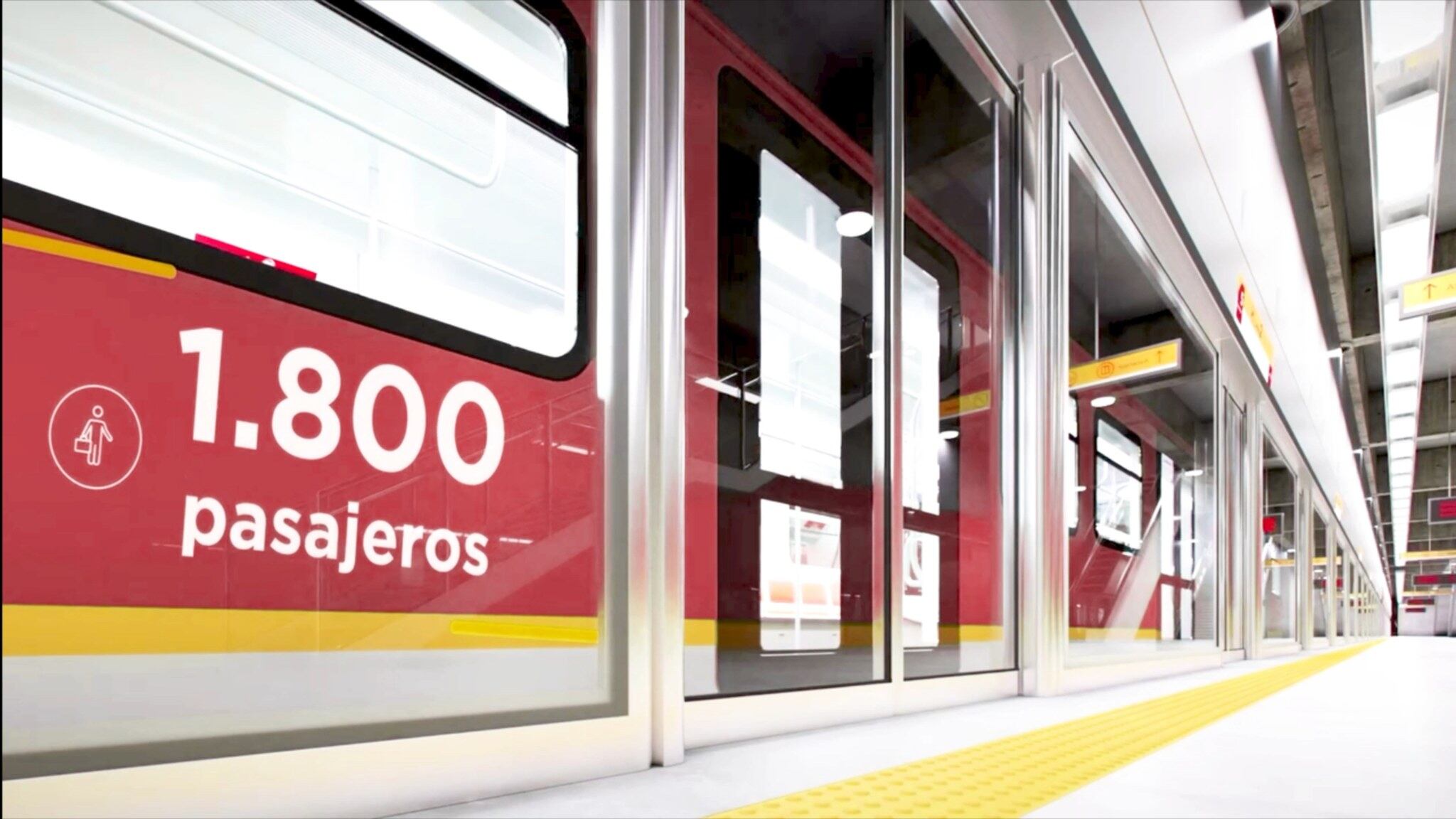 Render de la línea 2 del Metro de Bogotá