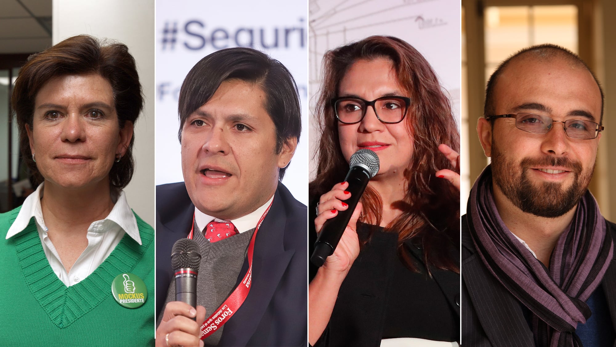 Liliana Caballero (Secretaria General), César Restrepo (Seguridad), Vanessa Velasco (Hábitat) y Santiago Trujillo (Cultura)