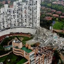 El desplome de esa torre comprometió la estructura del edificio 5 del Space, que fue demolido en febrero pasado.