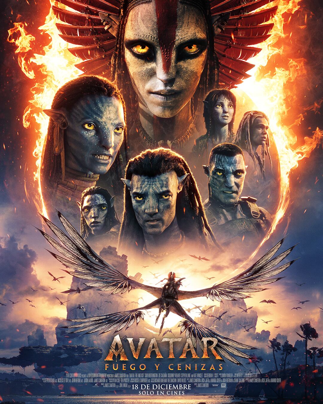 Avatar: fuego y cenizas - Avatar Fire and Ash - Póster oficial