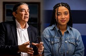 Gustavo Bolívar y Juliana Guerrero.
