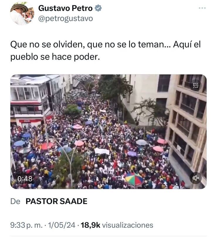 Mensaje presidente Gustavo Petro